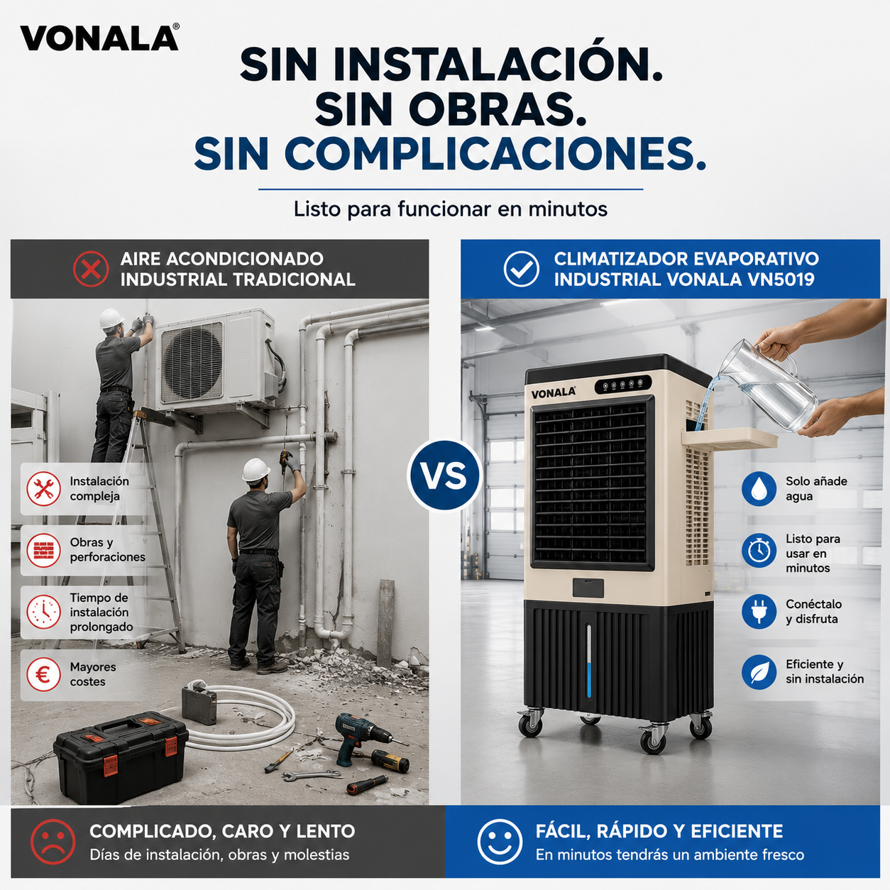 VONALA ARCTIC130 Climatizador Evaporativo Industrial