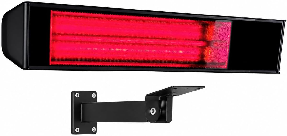Calefactor Infrarrojo de Pared para Terrazas VONALA TERRAL G2000, 2000 W, Mando a Distancia, IP65