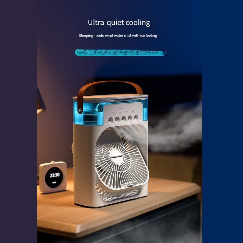 Ventilador de Escritorio con Nebulizador y Temporizador Cubemist