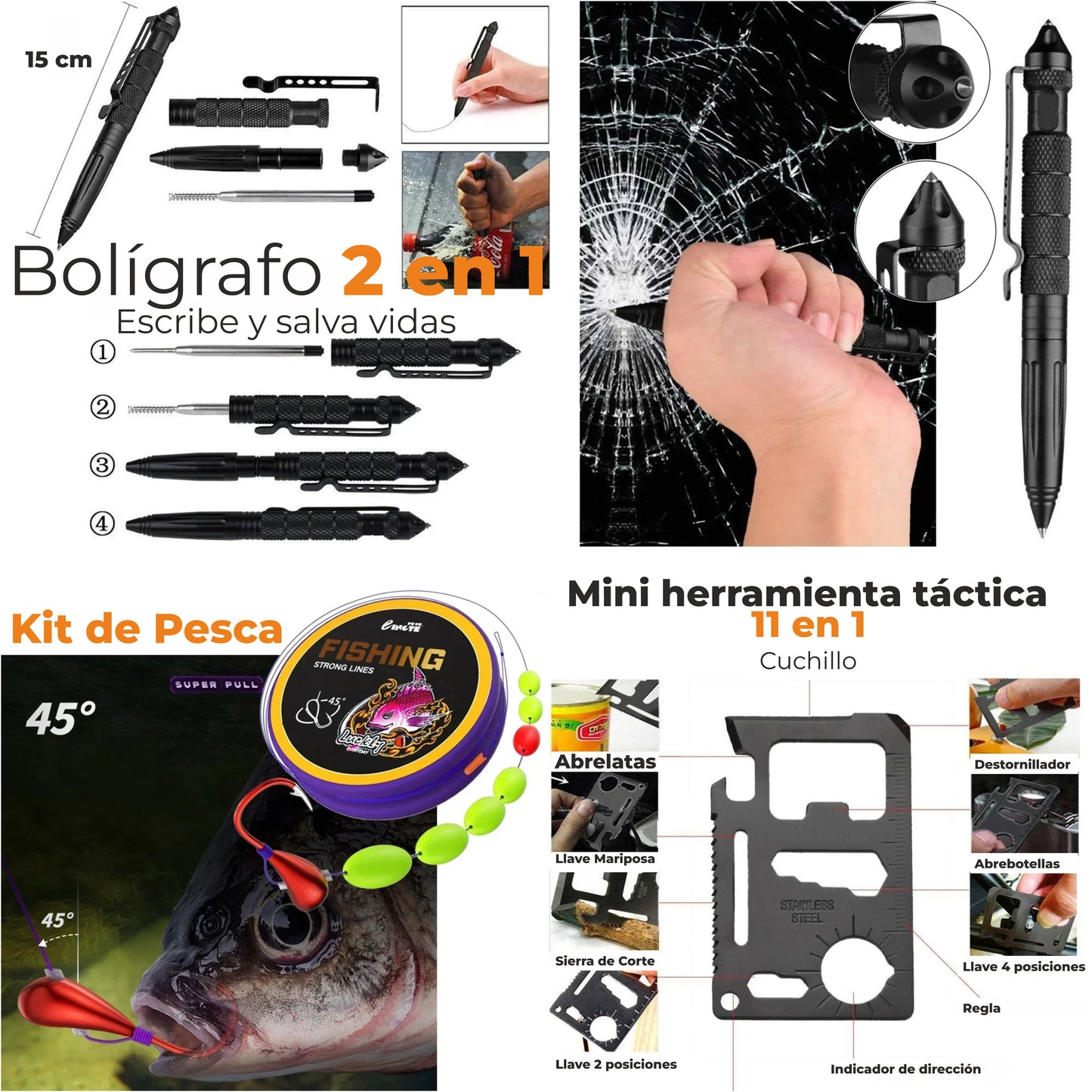 Kit de Supervivencia Completo UE 2025, Mochila Supervivencia 72 horas Equipada con Camping Gas Portatil, Kit Supervivencia Catastrofe, Botiquín Táctico con Radio Sola, Alicates, Tijeras y Silbato
