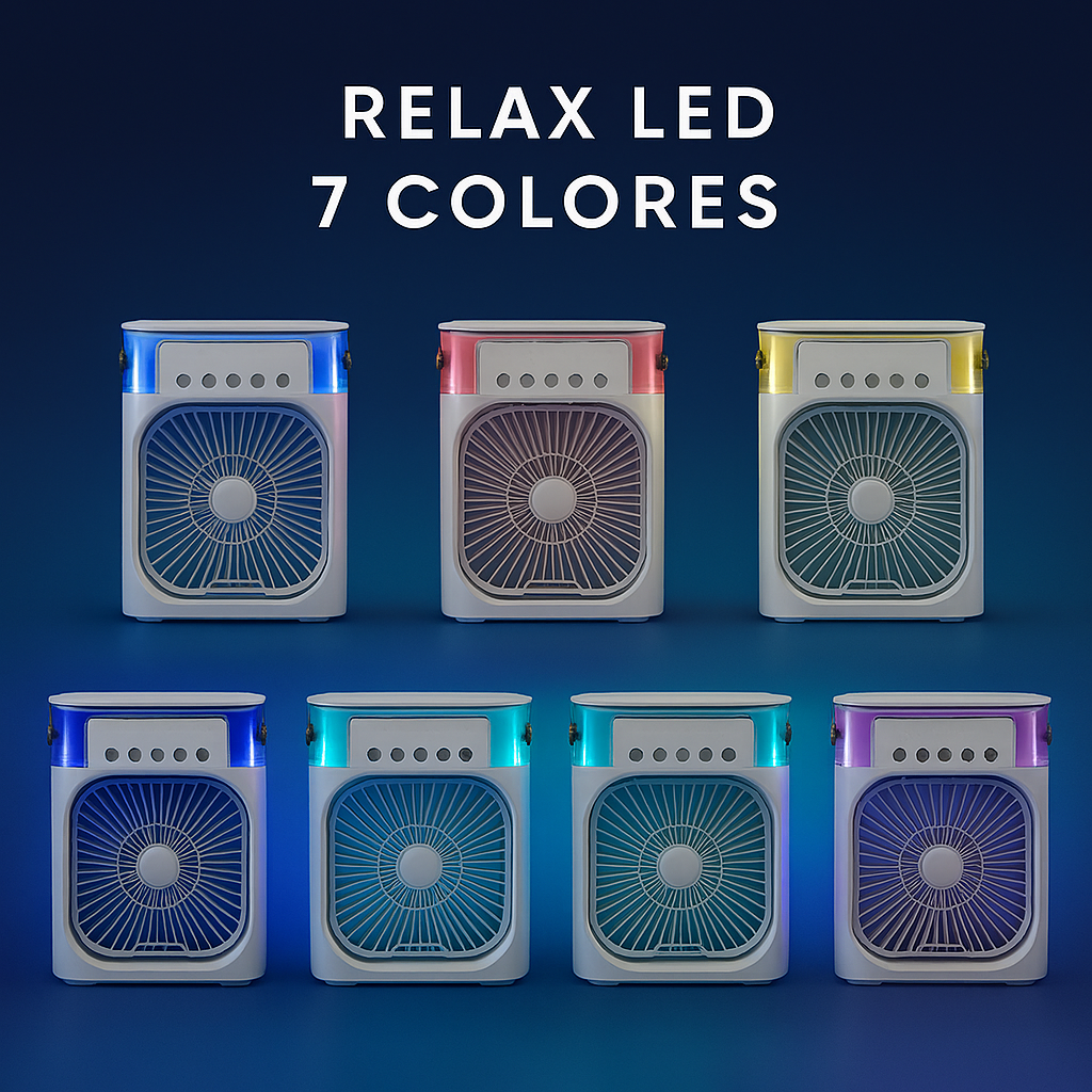 Ventilador de Escritorio con Nebulizador y Temporizador Cubemist