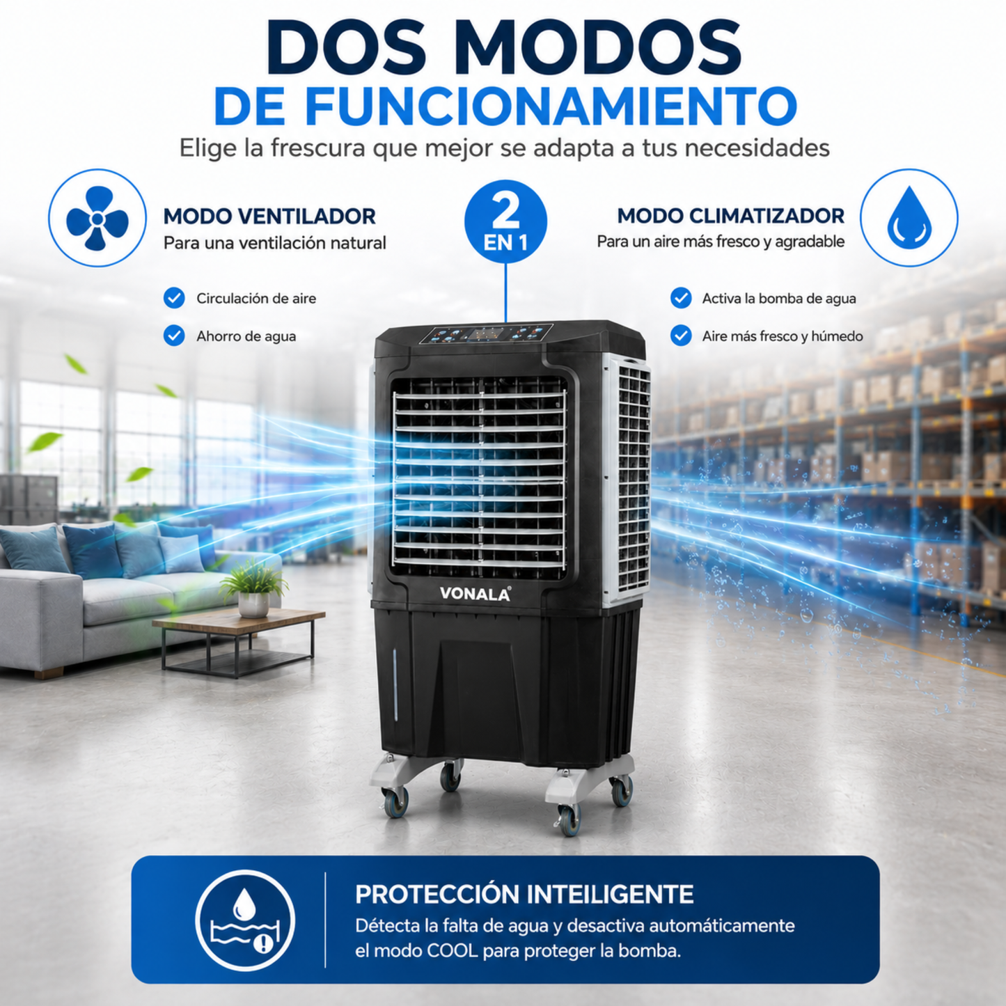 Climatizador Evaporativo Industrial VONALA BLACKOOL6