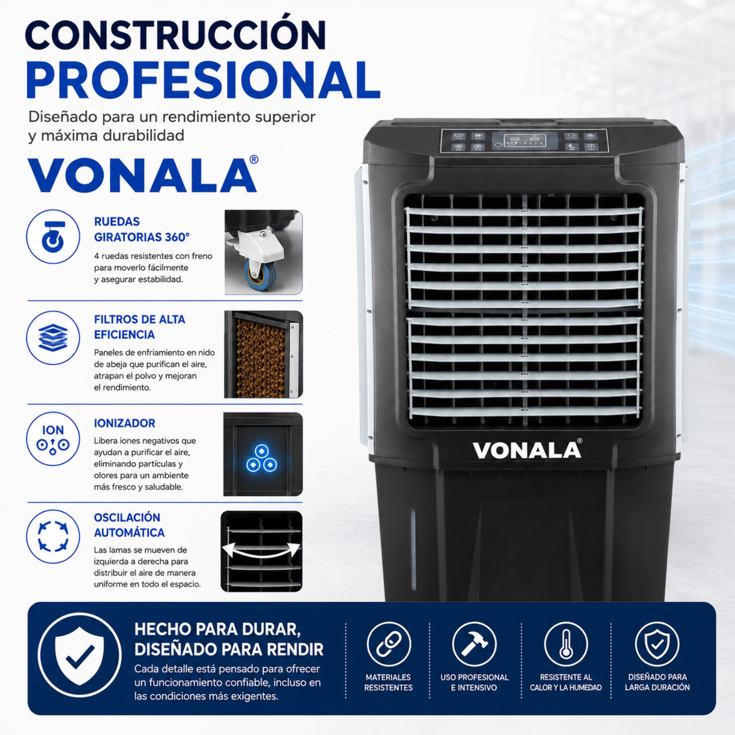 Climatizador Evaporativo Industrial VONALA BLACKOOL6