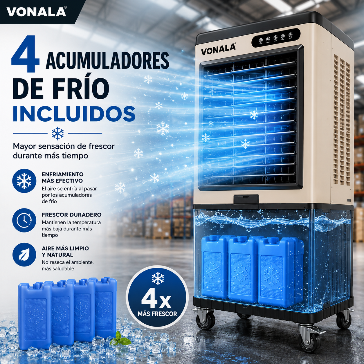 VONALA ARCTIC130 Climatizador Evaporativo Industrial