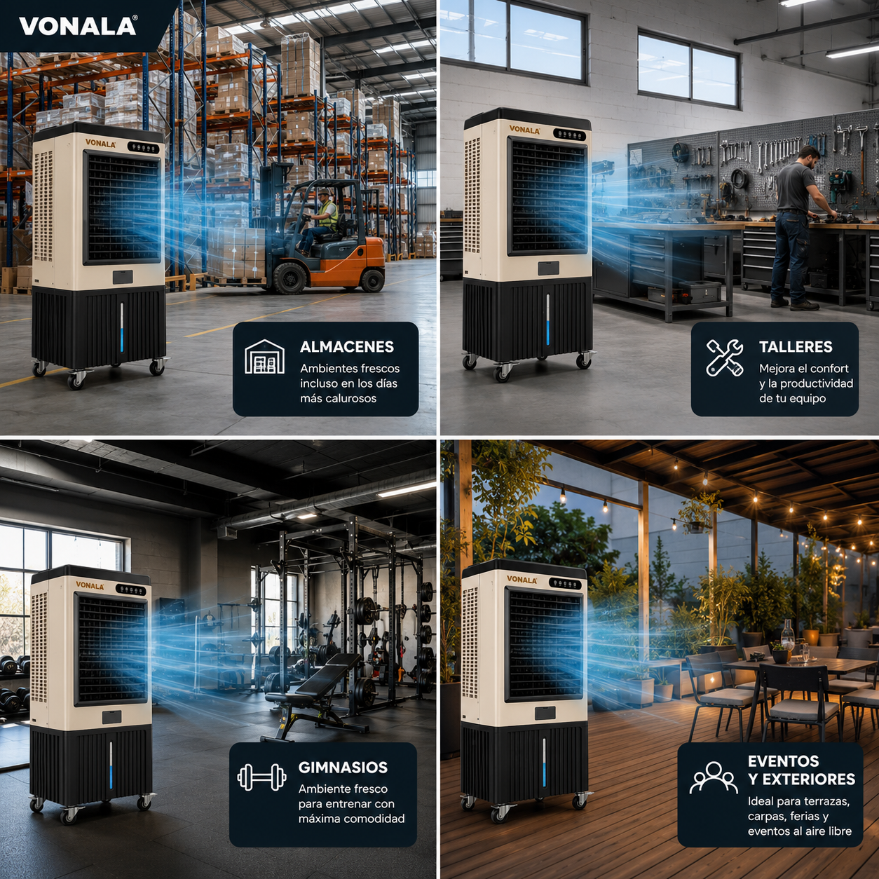 VONALA ARCTIC130 Climatizador Evaporativo Industrial