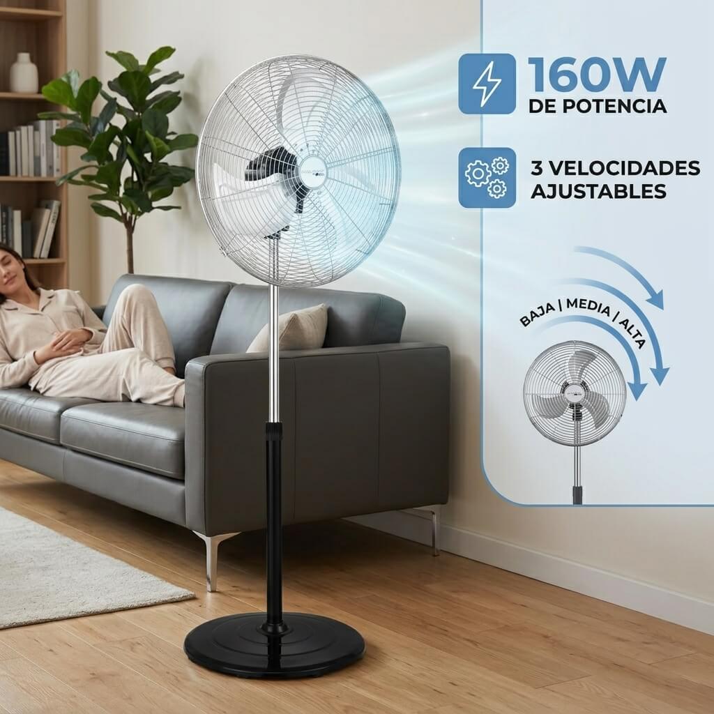 Ventilador Industrial de Pie 160W (Vonala Premium)