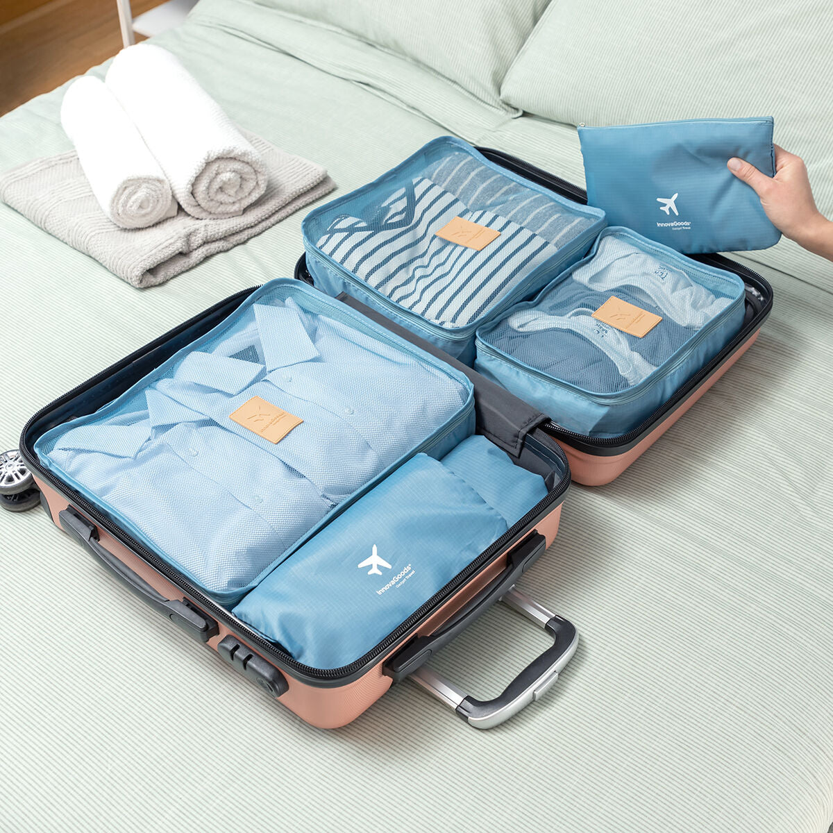 Set de Bolsas Organizadoras para Maletas Luggan 6 Piezas